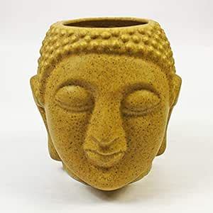 Apnamaali Budha Ceramic Pot for Indoor Plants Ceramic Planter (Beige ...