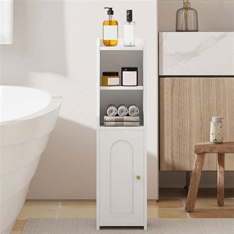 Winston Porter Bathroom Storage Cabinet, Corner Floor Cabinet with ...