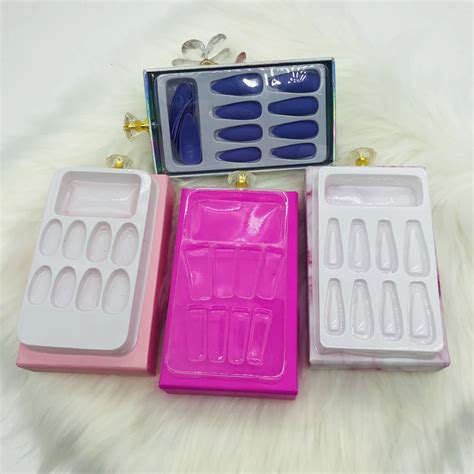Magnetic Empty For Short Long Nails And Lash Custom Nail Boxes For ...