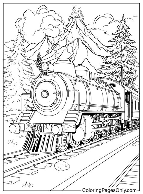 Polar Express Coloring Page