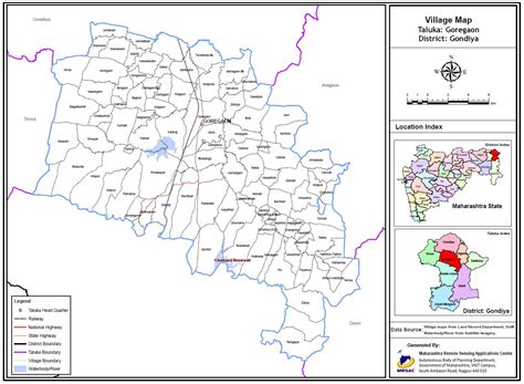 Goregaon Taluka -Village Map