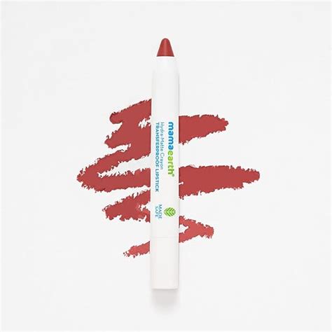 Buy Mamaearth Hydra-Matte Crayon Transferproof Lipstick with Argan Oil ...