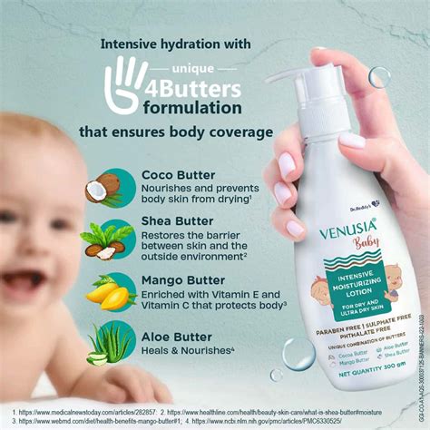 Buy VENUSIA BABY INTENSIVE MOISTURIZING LOTION 300GM Online & Get Upto ...
