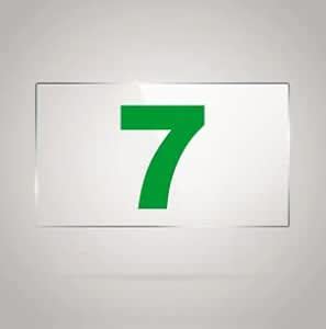 Number Plate 7 Room, Door No,Rack Numbers Warehouse,Acrylic White Board ...