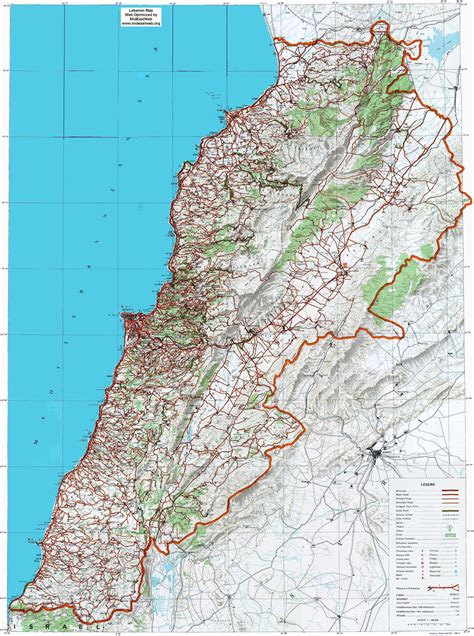 Maps of Lebanon | Map Library | Maps of the World