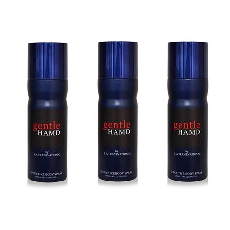 HAMD GENTLE PACK OF 3 Deodorant Spray - For Men & Women (600 ml, Pack ...