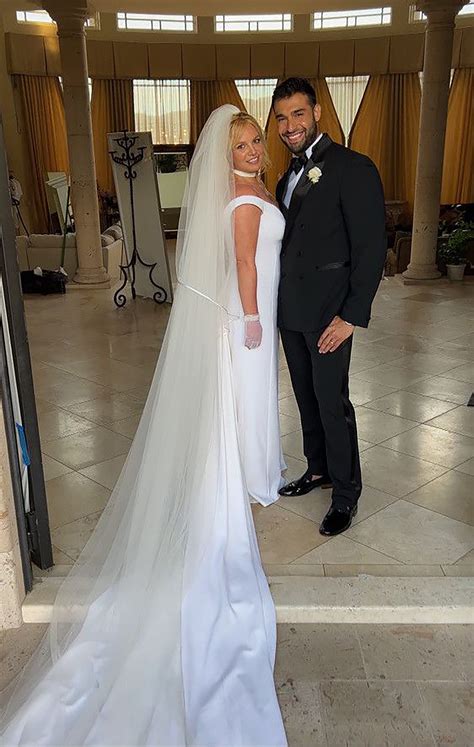 Britney Spears wears Versace wedding dress to marry Sam Asghari