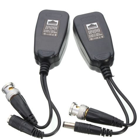 Buy 10 Pairs HD-CVI/TVI/AHD Passive Video Balun with Power Connector ...