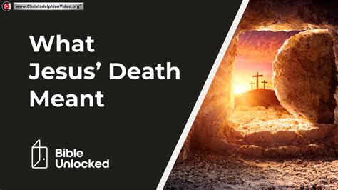 Basic Bible Teaching: What Did Jesus' Death Actually Accomplish?