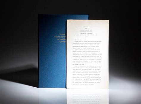 The Checkers Speech - The First Edition Rare Books