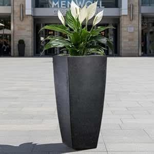 Go Hooked Matrix 30 Inch Big Flower Pot | Outdoor & Indoor Planter for ...