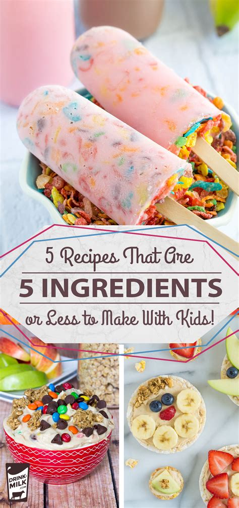 5 Easy Recipes to Make with Kids - Sweet Snack Ideas