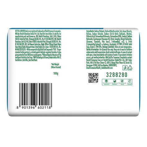 Buy DETTOL ICY COOL BATHING SOAP BAR WITH 2X MENTHOL 100G PACK OF 4 ...