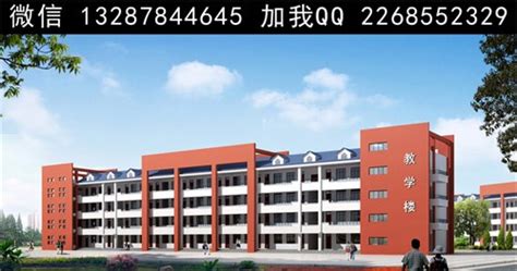 学校教学楼建筑外观设计案例效果图_美国室内设计中文网