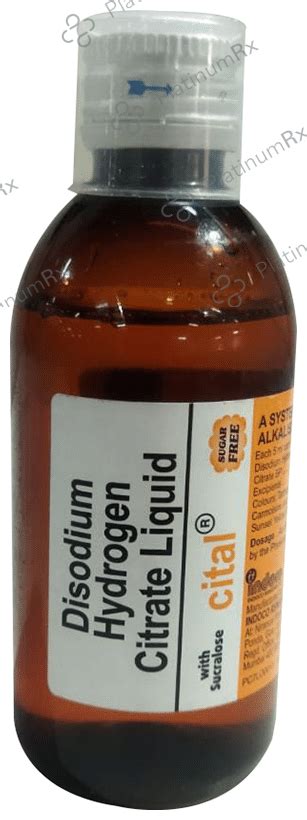 Cital 1.37gm Sugar Free Oral Liquid 100ml - Save 35% on Substitute Medicine