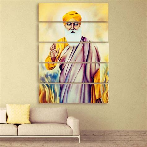 Casperme Multiple Frames Guru Nanak Dev Ji Canvas Wall Painting For ...