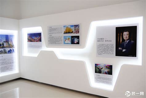 企业走廊文化墙设计方案效果图-公装效果图_装一网装修效果图