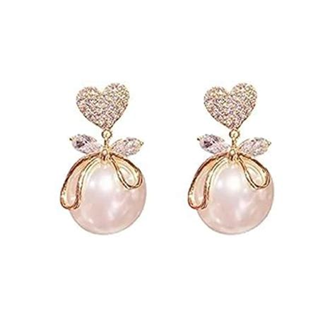 Buy VR Creatives Alloy Korean Style Bow Design Cute Stud Earrings For ...