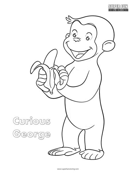 Curious George Coloring Pages