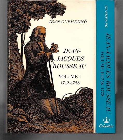 jean jacques rousseau ( volume 1 & 2 ) von jean guehenno ( jean jacques ...