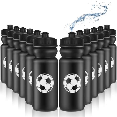 Nitial 12 Pack 12 Pack Water Bottles Bulk 20 oz Reusable Squeeze Water ...