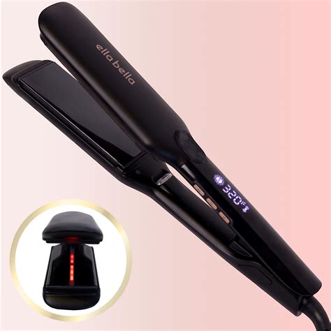 Amazon.com : ELLA BELLA® Titanium Flat Iron Hair Straightener (with ...