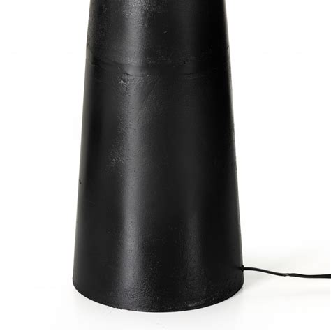 Four Hands Innes Floor Lamp Matte Black Cast | Gracious Style