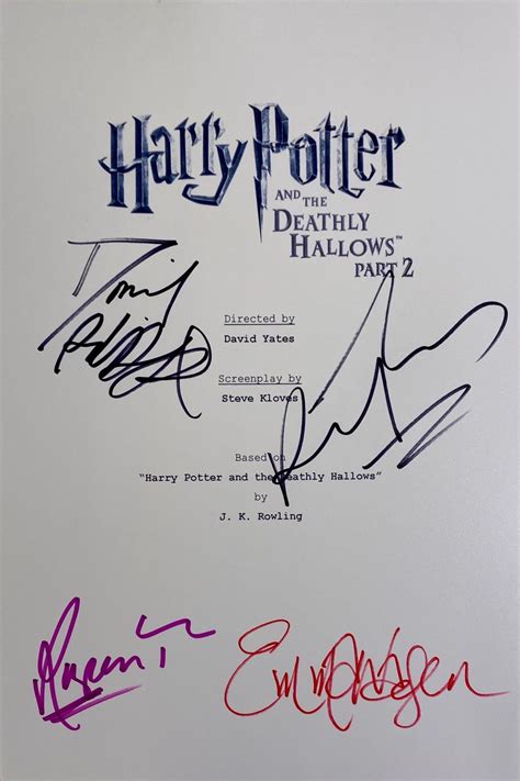 Autograph Harry Potter Script Cover