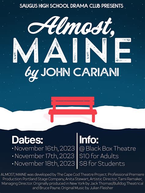 Almost Maine at Saugus High School Drama Club - Performances November ...