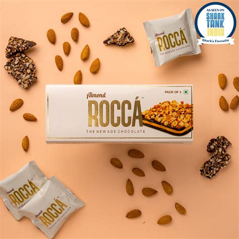 Buy Gourmet Almond Brittle Chocolates (Pack of 3) Online - Rocca ...