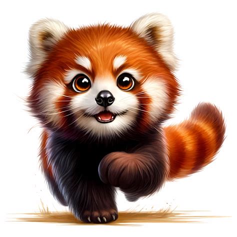 Cute Red Panda Clipart Bundle - 10 High-quality Jpgs - Adorable Red ...
