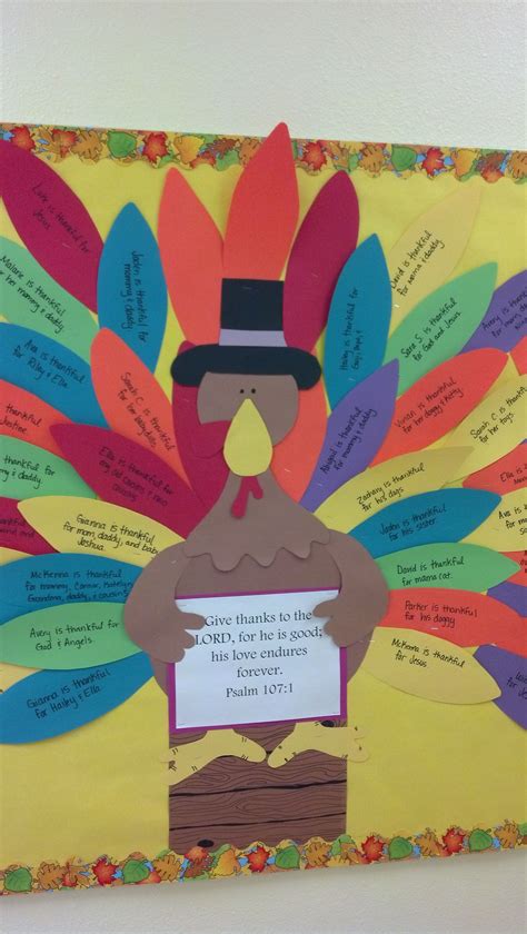 Miss Mary's Thanksgiving bulletin board | Christian thanksgiving ...