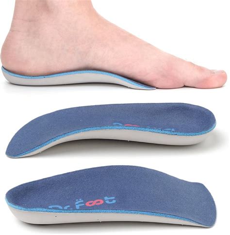 Buy Dr. Foot's 3/4 Length Orthotics Insoles with Self Adhesive for ...