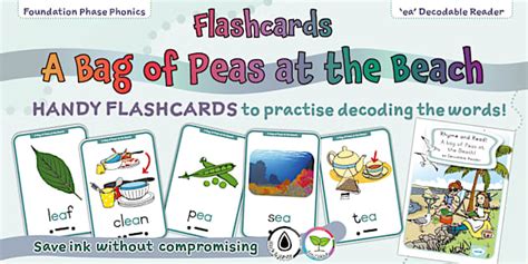 FP Phonics -ea Decodable Reader - Flashcards (CAPS Aligned)