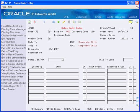 Work with Detail Information