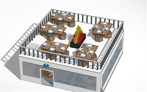 3D design Restaurant - Tinkercad