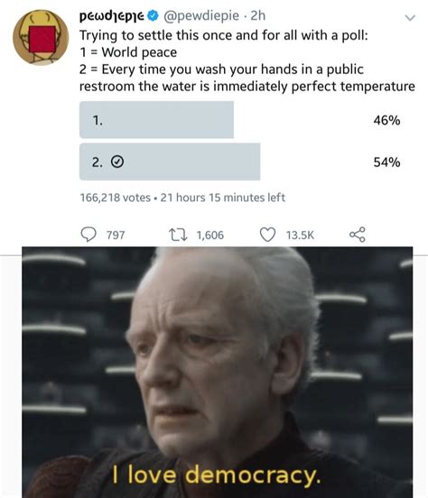 I love democracy : r/PrequelMemes
