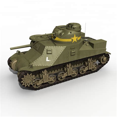 M3 Lee Tank 3D Model $109 - .3ds .c4d .fbx .lwo .ma .obj .dae .max ...
