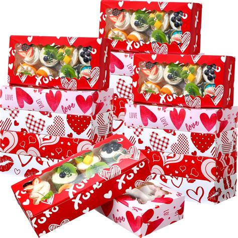 Amazon.com: Maxcheck 48 Pieces Valentine's Day Treat Boxes Valentine ...