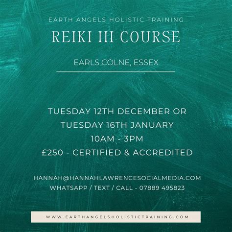 Reiki III Master Course at Foundry Barn in Earls Colne, Earls Colne ...