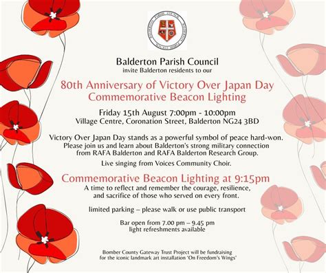 80th Anniversary of Victory Over Japan Day Commemorative Beacon ...