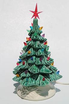 Electric Ceramic Tree by Retro Ceramic Tree Lighted Electric Tabletop Electric Ceramic Tree