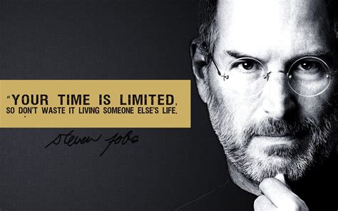 Motivational Poster - Steve Jobs Apple Founder - Your Time Is Limited ...