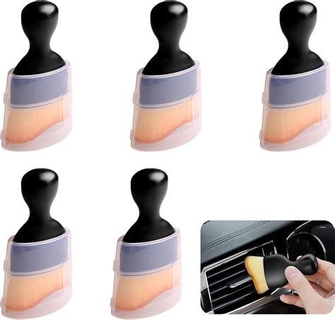 Gtwinsone 5 Pcs Car Detailing Brushes Soft Bristle Detail Brush Set Car Interior Cleaning Brush ...