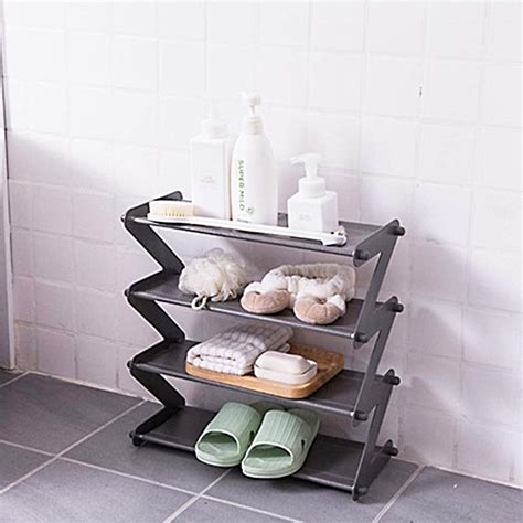 4 Layer Z Type Lightweight Sleek Space Saving Shoe Organizer Rack for ...
