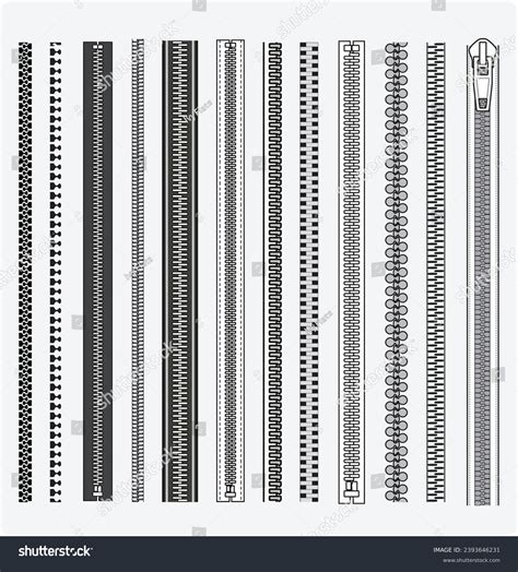 Seamless Zippers Puller Flat Sketch Vector Stock Vector (Royalty Free) 2393646231 | Shutterstock