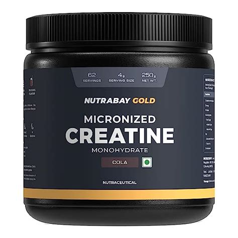 Nutrabay Gold Micronised Creatine Monohydrate Powder 3000mg Creatine ...