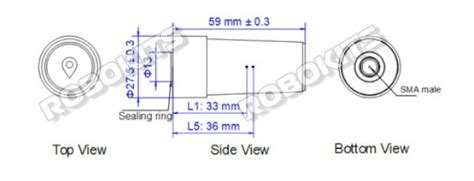 GENX RTK GPS Rover GNSS High Gain Multi band L1+L2+L5 Helix Antenna LH ...