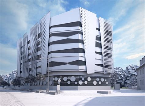 3D Commercial Building Design 的图像结果