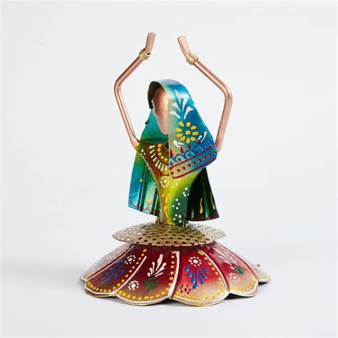 Buy Corsica Mystic India Set of 3 Wrought Iron Kalbeliya Dolls from ...